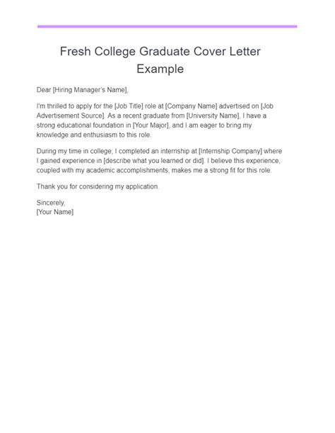Sample Application Letter If You're A Fresh Graduate .